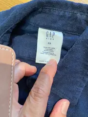 Vorschaubild 6 von Kinder Freizeithemd Gr. 110 Blau Casual Baumwolle