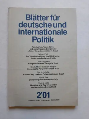 BLÄTTER FÜR DEUTSCHE UND INTERNATIONALE POLITIK Zeitschrift