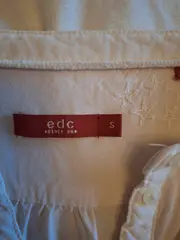 Vorschaubild 5 von Damen Bluse Langarm Sterne Stickerei Beige Gr. S