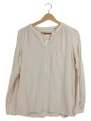 Vorschaubild 1 von Damen Bluse Langarm Sterne Stickerei Beige Gr. S
