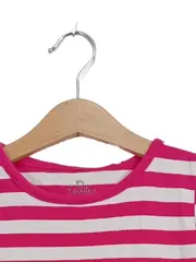 Vorschaubild 2 von Kinder Sommerkleid gestreift Rosa Gr. 110/116 Casual