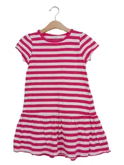 Vorschaubild 1 von Kinder Sommerkleid gestreift Rosa Gr. 110/116 Casual