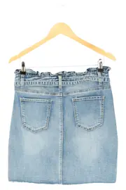 Vorschaubild 2 von Damen Jeansrock Blau 38/M Casual Paperbag Schleife Minirock Modisch