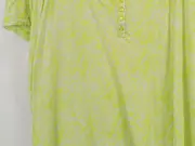 Vorschaubild 3 von Damen T-Shirt Gr. 52-54 Gelb Casual mit floralem Muster