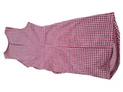 Vorschaubild 2 von Damen Freizeitkleid Gr. 38/M Rot Kariert Gingham Casual