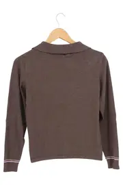 Vorschaubild 2 von Damen Pullover Gr. 38/S Braun Klassisch Gestreift Herbst/Winter