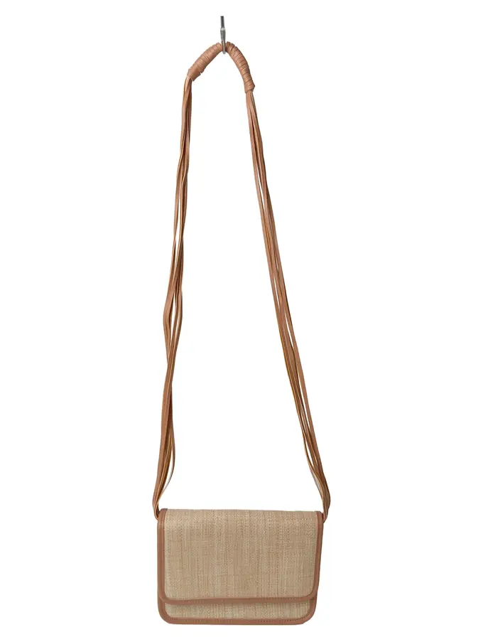 VIOLETA BY MANGO Umhängetasche Damen Beige Elegant Klassisch Vintage