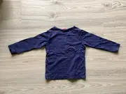 Vorschaubild 2 von Langarmshirt Kinder Gr. 92 Blau Flugzeuge Schriftzug Baumwolle