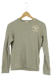Vorschaubild 1 von Langarmshirt Kinder 158 Grau Casual Preppy Logo
