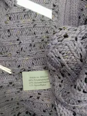 Vorschaubild 4 von Pullover Damen Gr. 36/S Lila Meliert Casual Strick Langarm