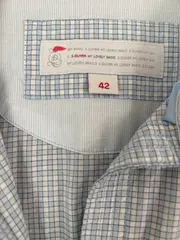 Vorschaubild 6 von Hemdbluse Damen Gr. 42 (XL) Kurzarm Kariert Blau Casual