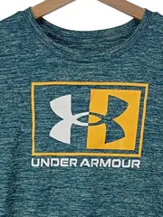 Vorschaubild 2 von Sport Shirt Damen XS Türkis Melange Kurzarm Sportlich