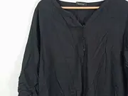 Vorschaubild 2 von Damen Hemdbluse Schwarz Einheitsgröße Casual 3/4-Arm