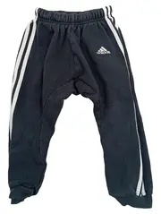 Vorschaubild 1 von 3-Streifen Trainingshose Kinder Jogginghose Baumwolle Schwarz Gr. 92