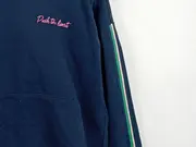 Vorschaubild 6 von Kinder Kapuzenpullover Blau Gr. 176 Casual Hoodie mit Aufdruck Streifen