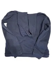 Vorschaubild 3 von Kinder Kapuzenpullover Blau Gr. 176 Casual Hoodie mit Aufdruck Streifen