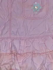 Vorschaubild 5 von Mädchen Latzkleid Gr. 74 Pink Baumwolle Freizeitkleid Blumen