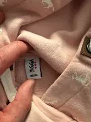 Vorschaubild 3 von Kapuzenpullover Kleid Kinder Gr. 158, 164 Rosa Pferde Hoodie