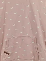 Vorschaubild 6 von Kapuzenpullover Kleid Kinder Gr. 158, 164 Rosa Pferde Hoodie