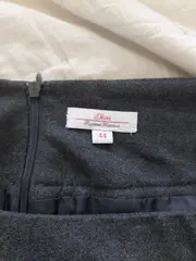 Vorschaubild 5 von A-Linienrock Damen Grau Uni Midirock Gr. 44 XXL