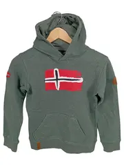 Vorschaubild 1 von Kinder Kapuzenpullover Hoodie Gr. 152 Grün Outdoor Flagge
