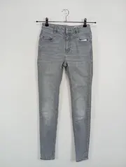 Vorschaubild 2 von Damen Jeans Skinny Fit Größe 30 Grau Casual