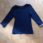 Vorschaubild 2 von Damen Langarmshirt Gr. 36/S Blau Casual Rippstrick