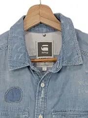 Vorschaubild 2 von Herren Freizeithemd S Blau Casual Baumwolle Hemd