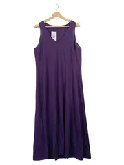 Vorschaubild 1 von Damen Sommerkleid Gr. 40x42 Lila Casual Maxikleid
