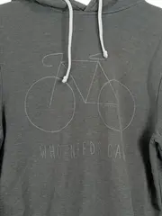 Vorschaubild 5 von Kapuzenpullover Herren M Grün Fahrrad Motiv WHO NEEDS CARS
