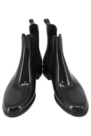 Vorschaubild 2 von Damen Stiefelette Gr. 36 Schwarz Chelsea Regen Gummistiefel