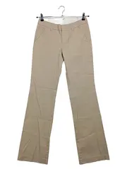 Vorschaubild 1 von Stoffhose Damen Gr. 34 Beige Chino Bootcut Baumwolle