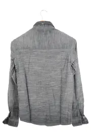 Vorschaubild 2 von Herren Freizeithemd Grau XS/44 Casual Langarm Baumwolle