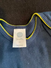 Vorschaubild 4 von Baby Body Kurzarm Gr. 68 Blau Baumwolle Organic