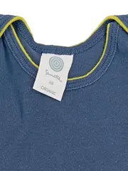 Vorschaubild 6 von Baby Body Kurzarm Gr. 68 Blau Baumwolle Organic