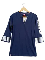 Vorschaubild 1 von Damen Langarmshirt Tunika Gr. 42/XL Maritim Baumwolle Blau
