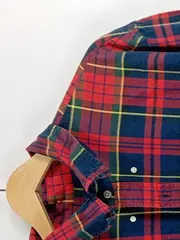 Vorschaubild 2 von Hemd XXL Kariert Slim Fit Button-Down Rot Blau Herren