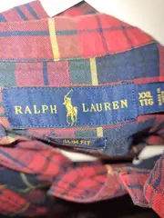 Vorschaubild 4 von Hemd XXL Kariert Slim Fit Button-Down Rot Blau Herren