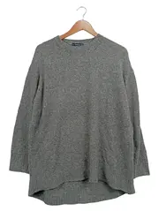 Vorschaubild 2 von Knit Pullover Damen Gr. S Grau Meliert Oversized Strick