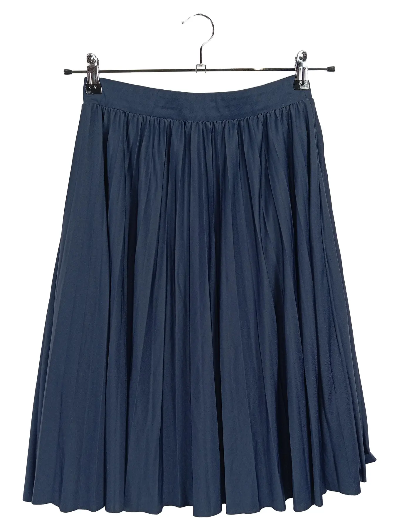 ABOUT YOU Damen Faltenrock Gr. 38 Blau Casual Midirock Polyester