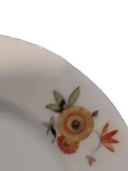 Vorschaubild 2 von Frühstücksteller Retro Blumenmuster Weiß Porzellan Teller