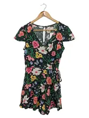 Vorschaubild 1 von Jumpsuit Damen 36/S Mehrfarbig Blumenmuster Casual Kurz Overall