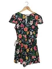 Vorschaubild 2 von Jumpsuit Damen 36/S Mehrfarbig Blumenmuster Casual Kurz Overall