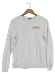 Vorschaubild 1 von Damen Sweatshirt Gr. XS Weiß mit Schriftzug Casual