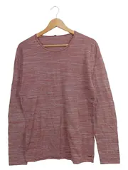 Vorschaubild 1 von Herren Langarmshirt Rot Casual Gr. 50/L