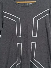 Vorschaubild 2 von Damen T-Shirt Sportlich Grau Gr. 38/M