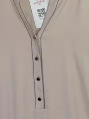 Vorschaubild 2 von Damen Hemdbluse Langarm Beige Gr. 40 Modern