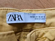 Vorschaubild 3 von Damen Stoffhose Gr. 42 Gelb Casual Uni Baumwolle Stretch