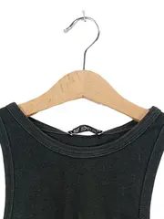Vorschaubild 2 von Damen Tanktop Schwarz Gr. 36/S Basic Rippstrick