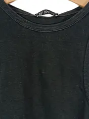 Vorschaubild 3 von Damen Tanktop Schwarz Gr. 36/S Basic Rippstrick